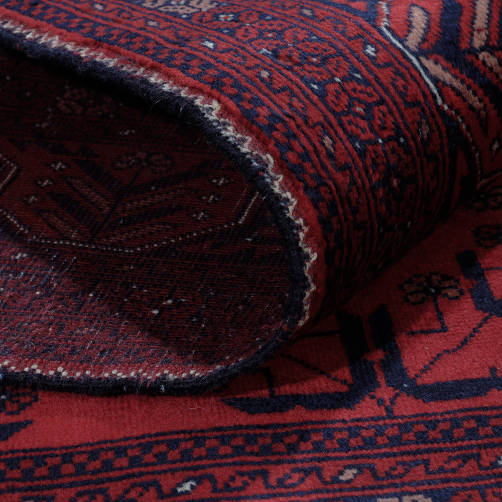 Dywan afgański - Royal - 189 x 149 cm - czerwony