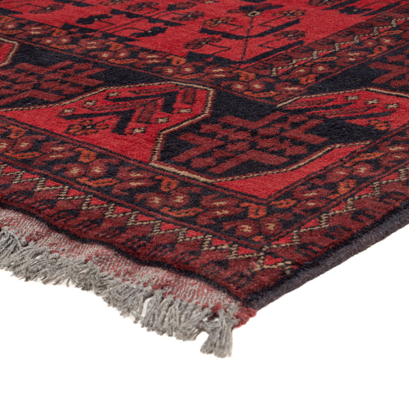 Afghan Teppich - Kunduz - 221 x 174 cm - rot