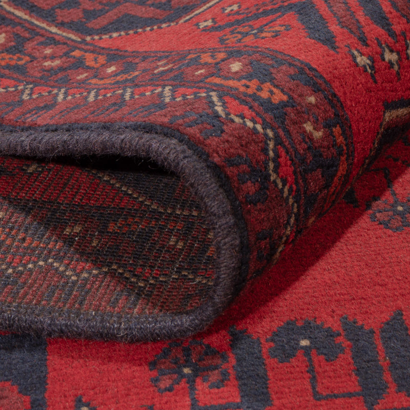 Afghan Teppich - Kunduz - 221 x 174 cm - rot