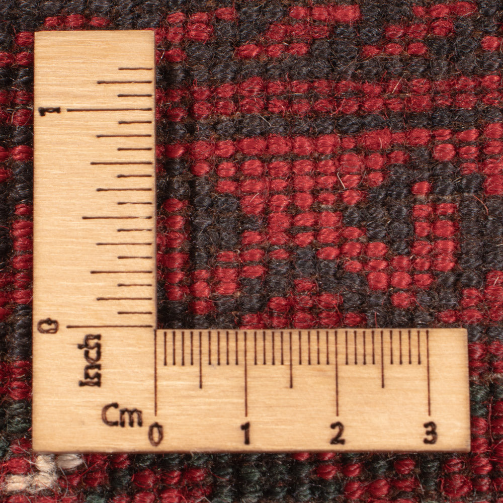 Afgański dywan - Kunduz - 222 x 150 cm - czerwony