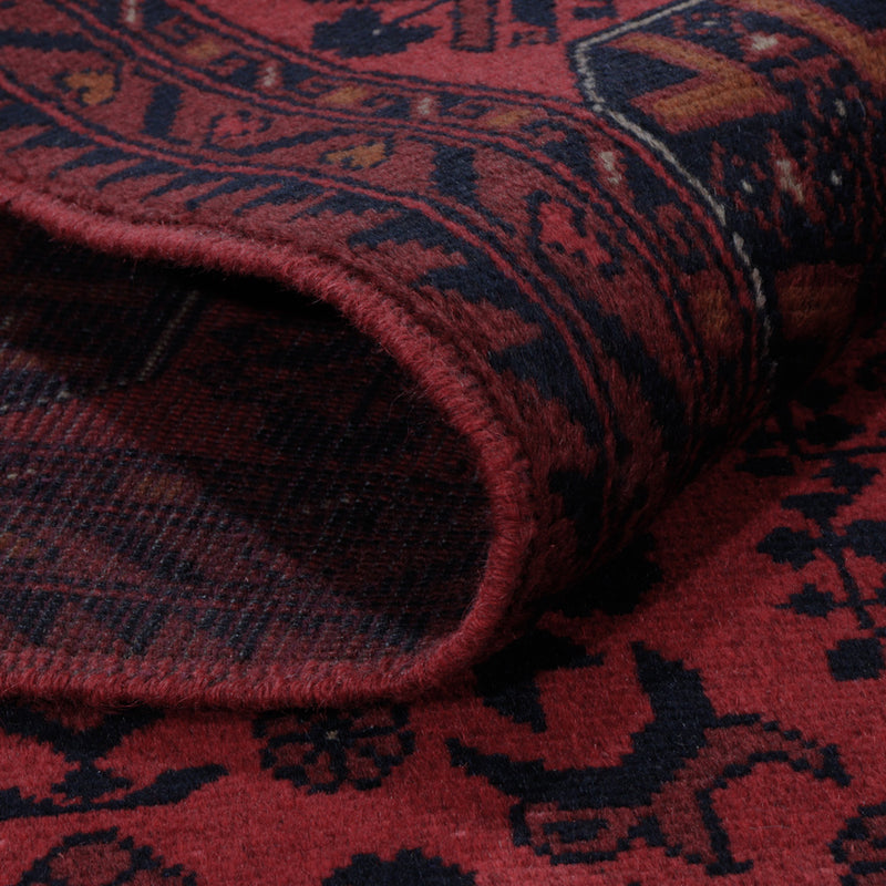 Afgański dywan - Kunduz - 197 x 154 cm - czerwony