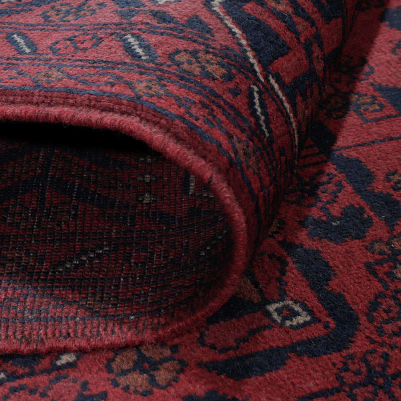 Afgański dywan - Kunduz - 198 x 148 cm - czerwony