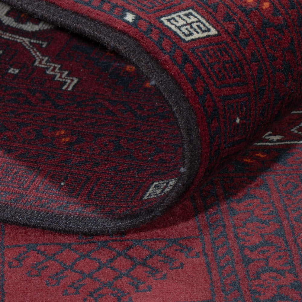 Dywan afgański - 249 x 160 cm - czerwony