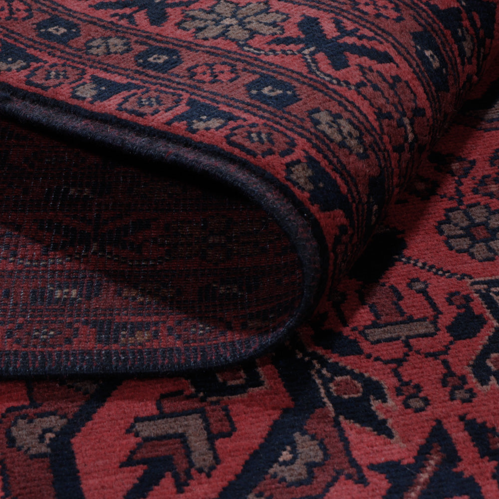 Afgański dywan - Kunduz - 197 x 150 cm - czerwony