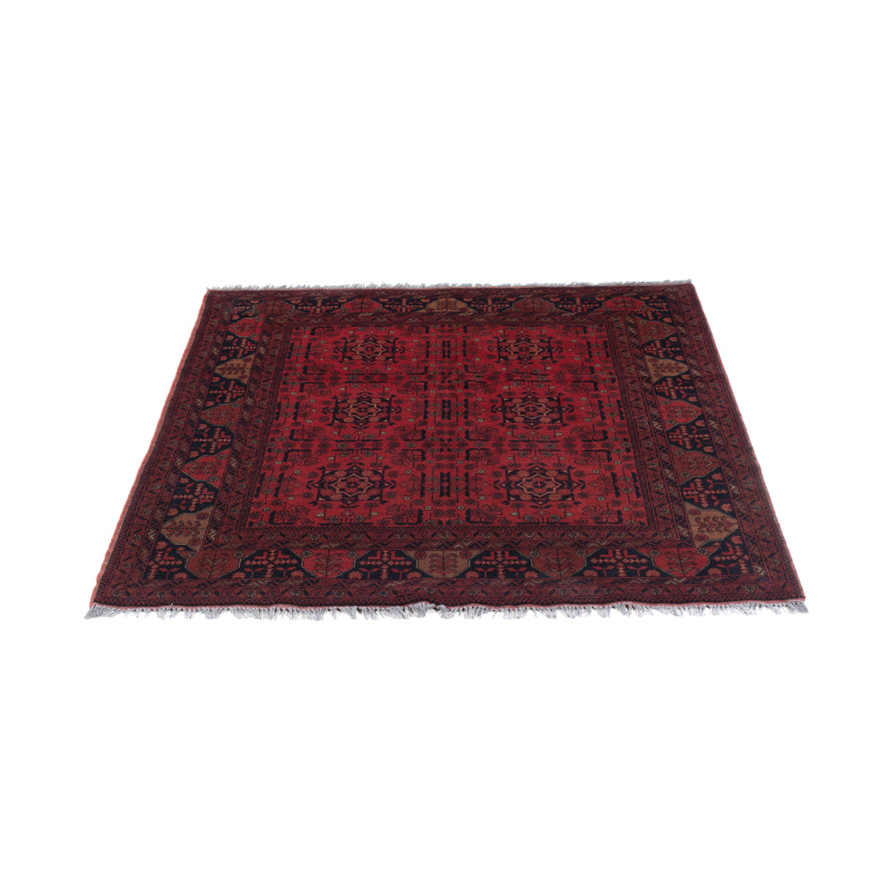 Afghan Teppich - Kunduz - 195 x 149 cm - rot