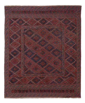Kelim Teppich - Oriental quadratisch  - 146 x 126 cm - mehrfarbig