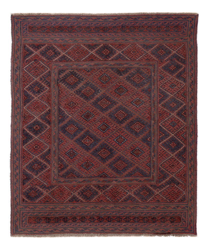 Kelim Teppich - Oriental quadratisch  - 146 x 126 cm - mehrfarbig
