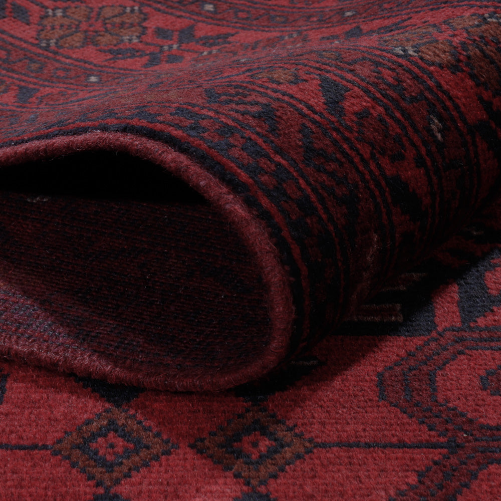 Afgański dywan - Kunduz - 294 x 199 cm - czerwony