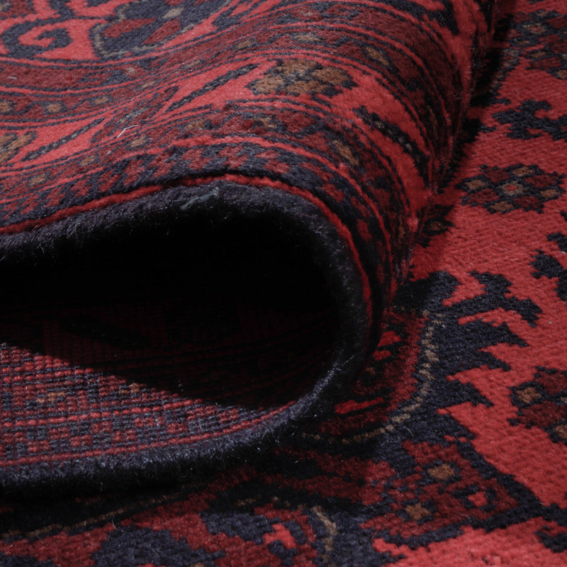 Afgański dywan - Kunduz - 296 x 196 cm - czerwony