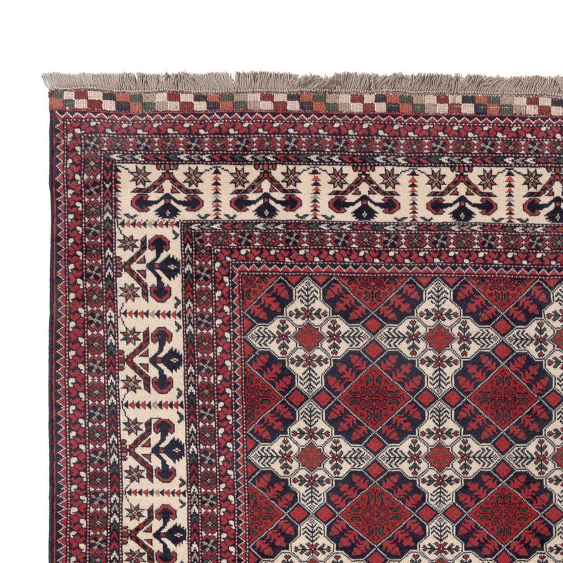 Afgański dywan - Kunduz - 289 x 200 cm - czerwony