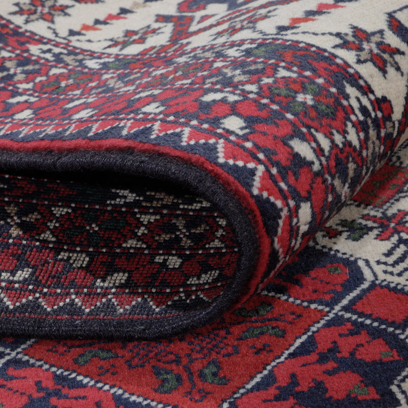 Afgański dywan - Kunduz - 289 x 200 cm - czerwony