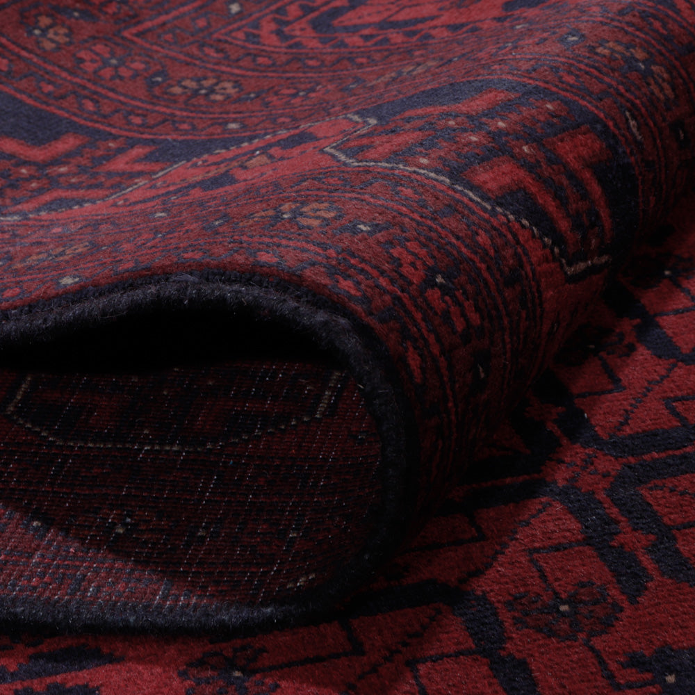 Afgański dywan - Kunduz - 296 x 204 cm - czerwony