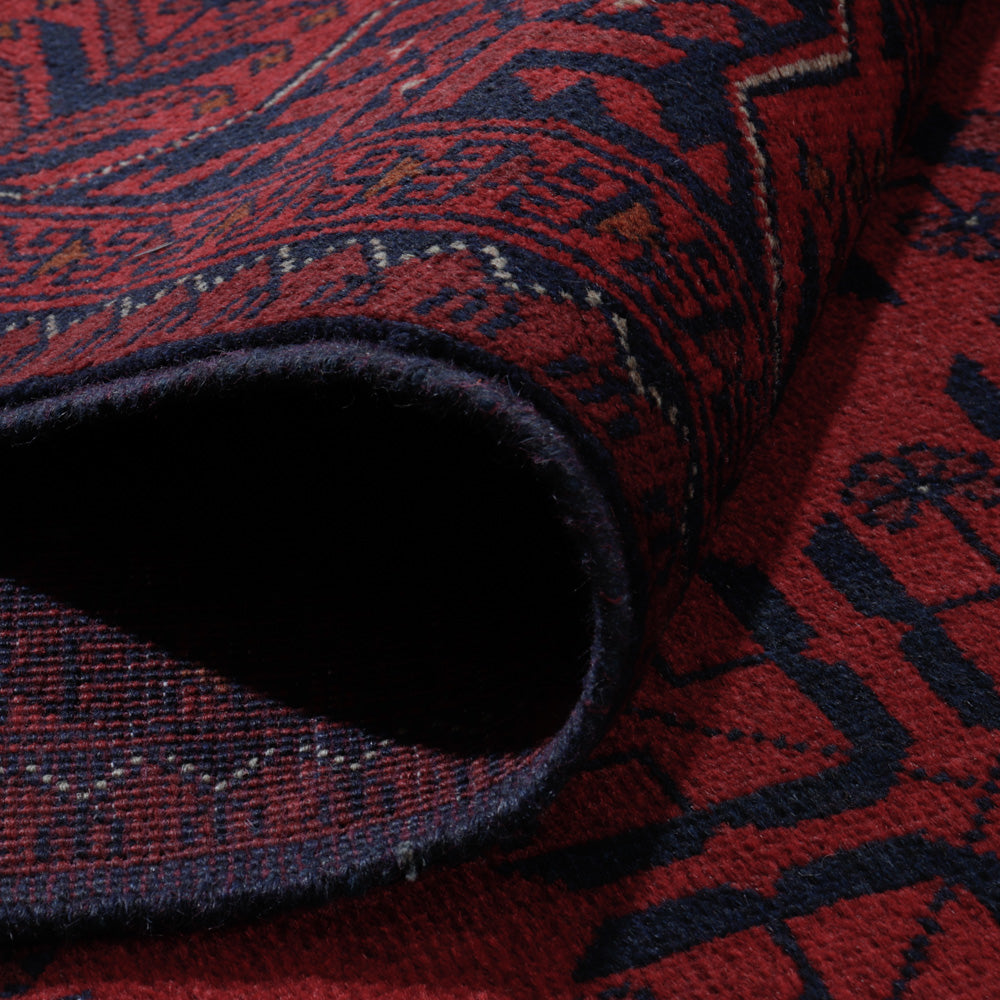 Afgański dywan - Kunduz - 292 x 202 cm - czerwony