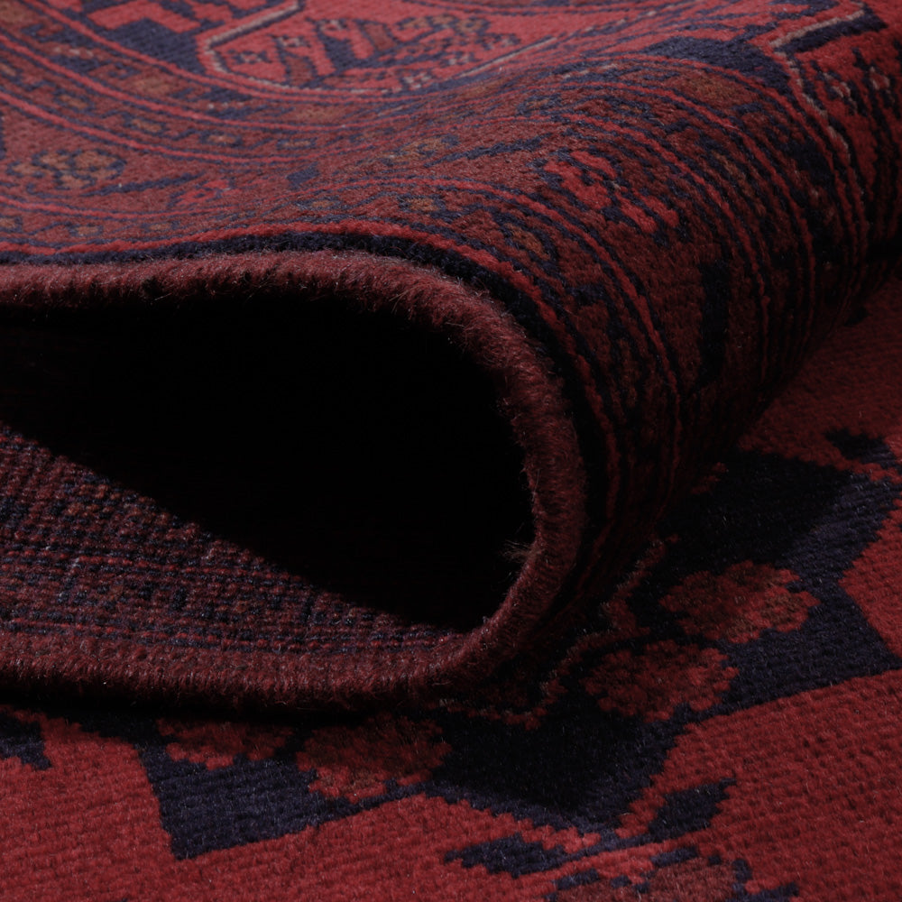 Afgański dywan - Kunduz - 285 x 208 cm - czerwony