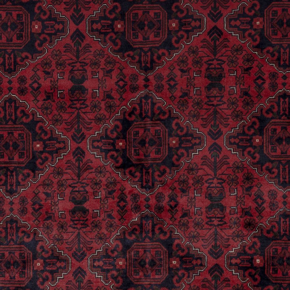 Afgański dywan - Kunduz - 294 x 199 cm - czerwony