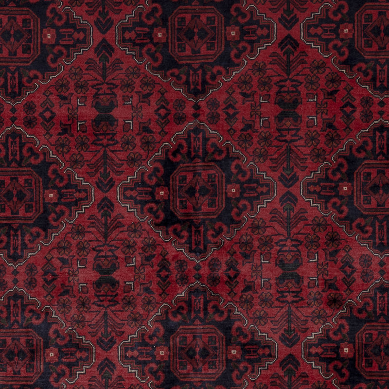 Afgański dywan - Kunduz - 294 x 199 cm - czerwony