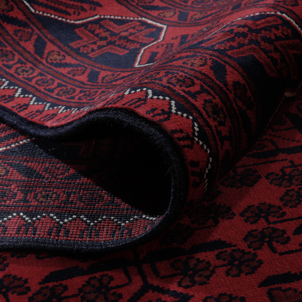 Afgański dywan - Kunduz - 276 x 199 cm - czerwony