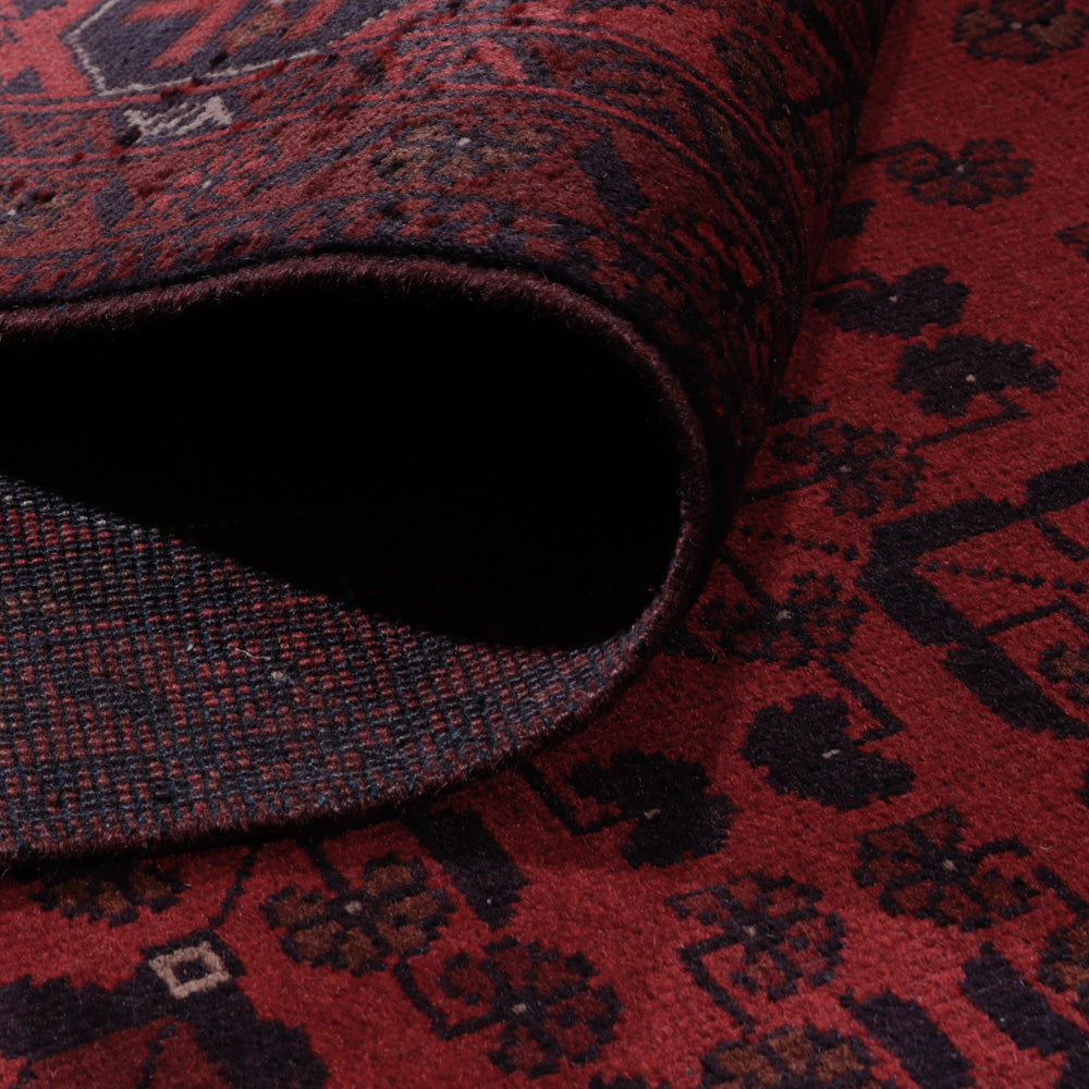 Afgański dywan - Kunduz - 286 x 197 cm - czerwony