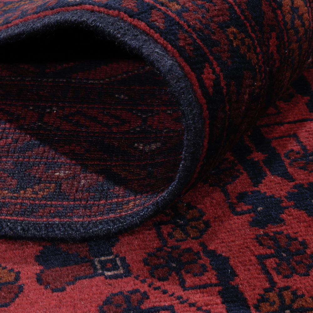 Afgański dywan - Kunduz - 291 x 192 cm - czerwony