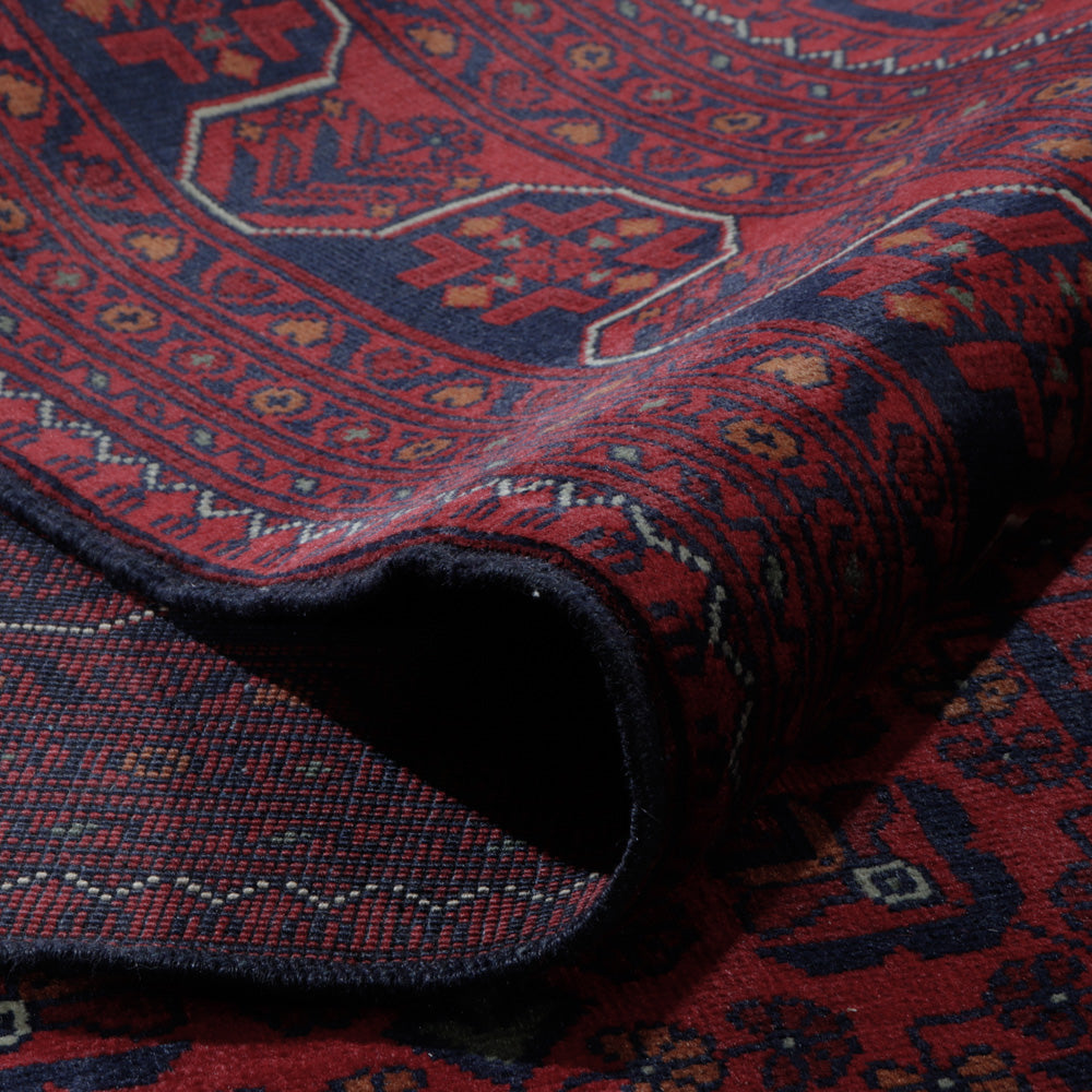 Afgański dywan - Kunduz - 304 x 198 cm - czerwony