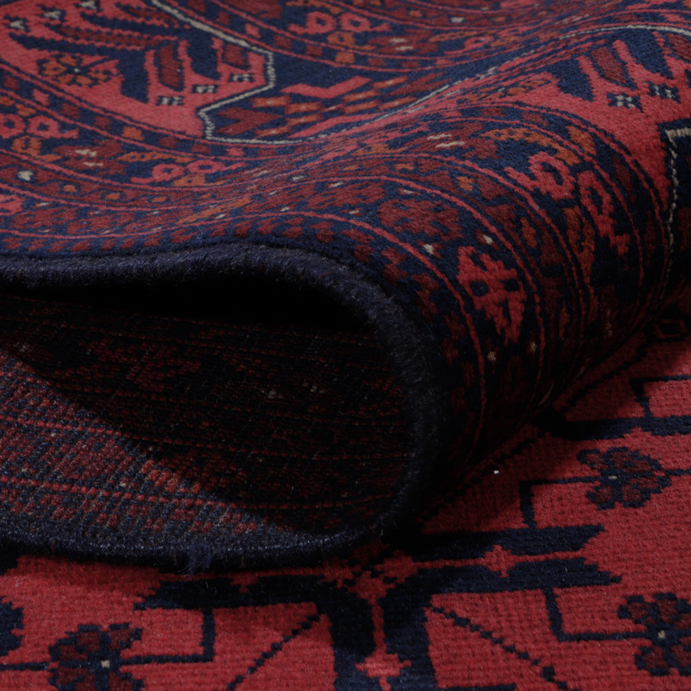 Afgański dywan - Kunduz - 286 x 201 cm - czerwony