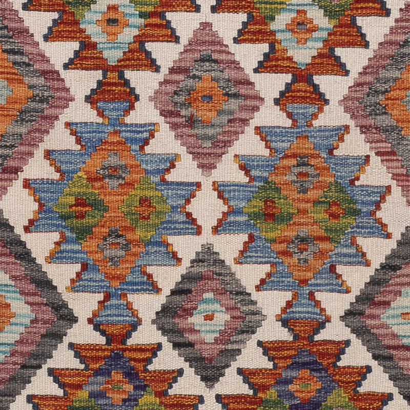 Läufer Kelim - Splash - 200 x 60 cm - mehrfarbig