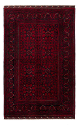 Afghan Teppich - Kunduz - 245 x 162 cm - dunkelrot