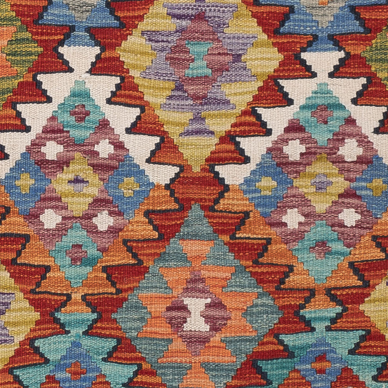 Läufer Kelim - Splash - 191 x 80 cm - mehrfarbig