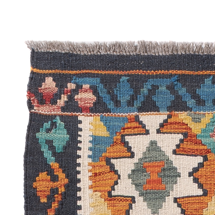 Läufer Kelim - Splash - 200 x 62 cm - mehrfarbig