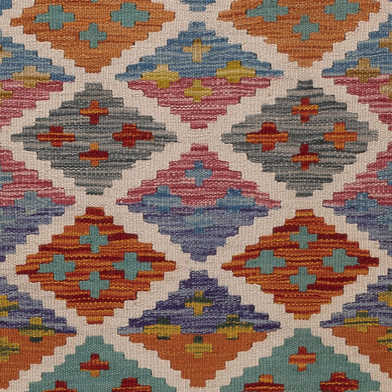 Läufer Kelim - Splash - 202 x 67 cm - mehrfarbig