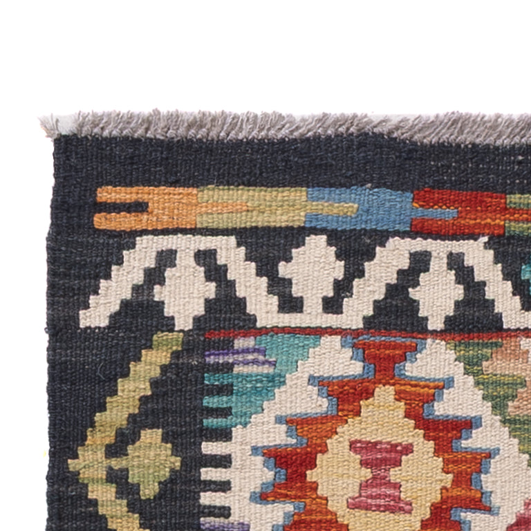 Läufer Kelim - Splash - 192 x 62 cm - mehrfarbig