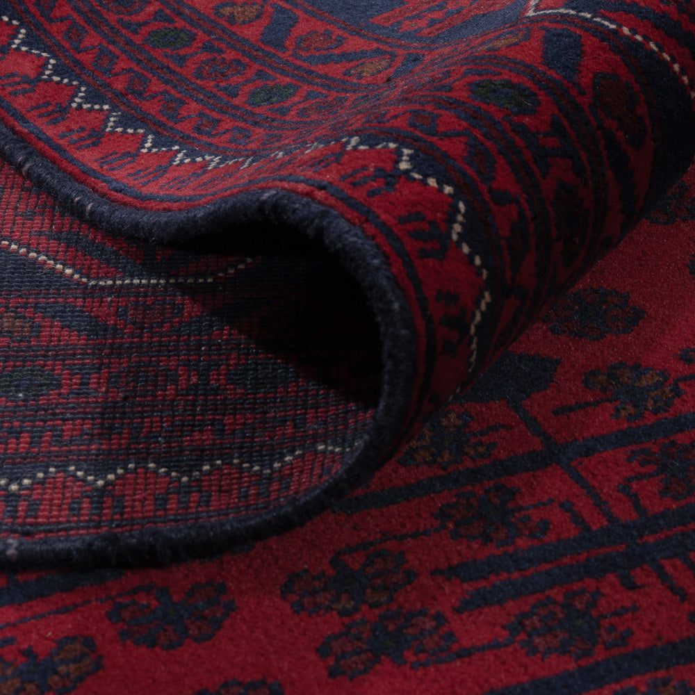 Afghan Teppich - Kunduz - 237 x 170 cm - dunkelrot