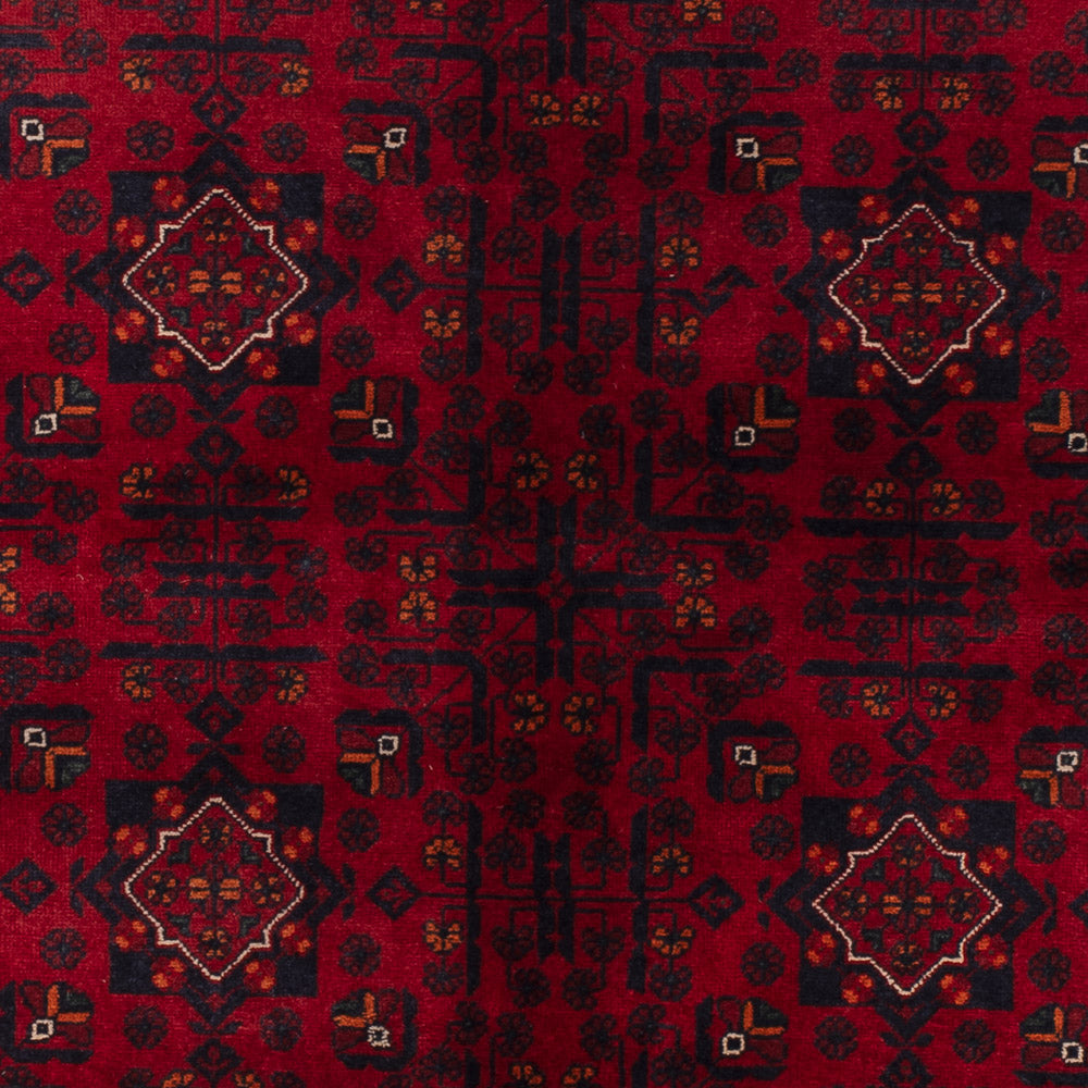 Afghan Teppich - Kunduz - 244 x 170 cm - dunkelrot