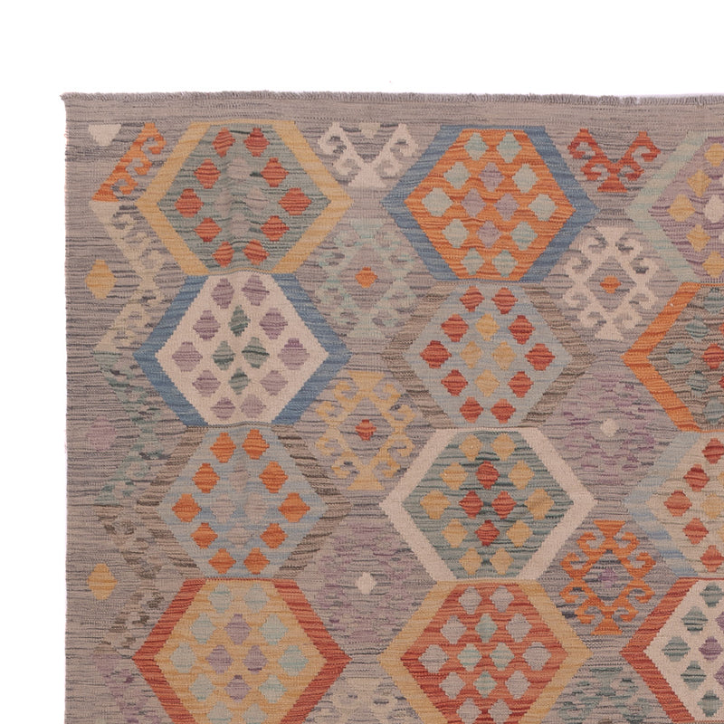 Kelim Teppich - Splash - 350 x 256 cm - mehrfarbig