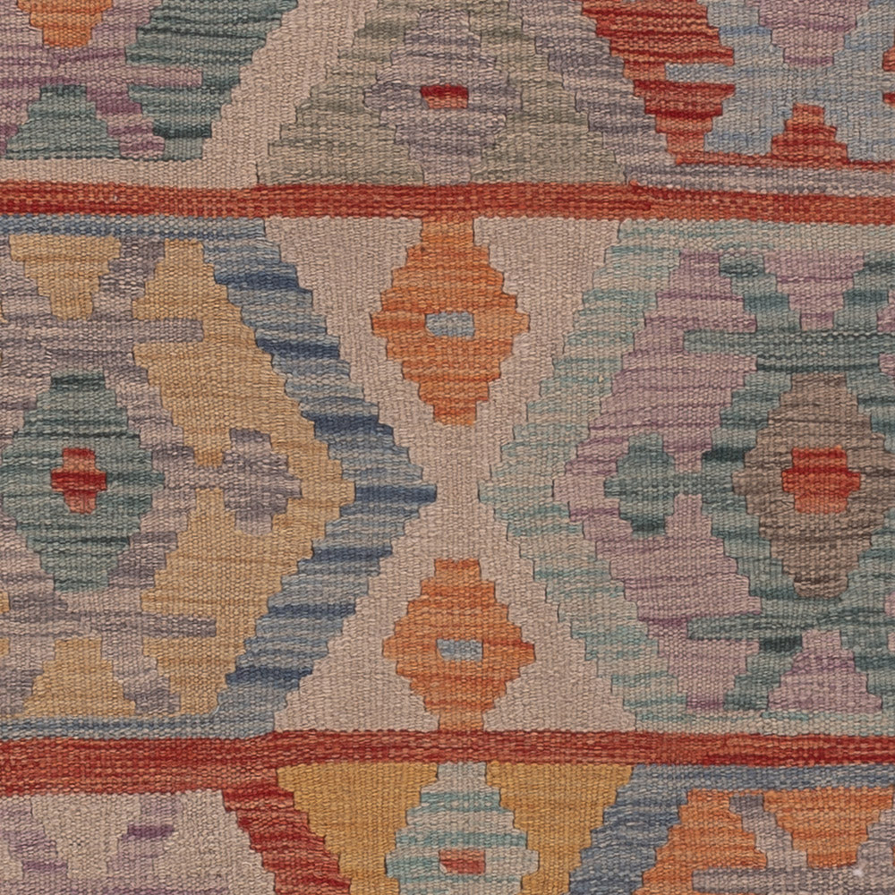 Kelim Teppich - Splash - 202 x 150 cm - mehrfarbig