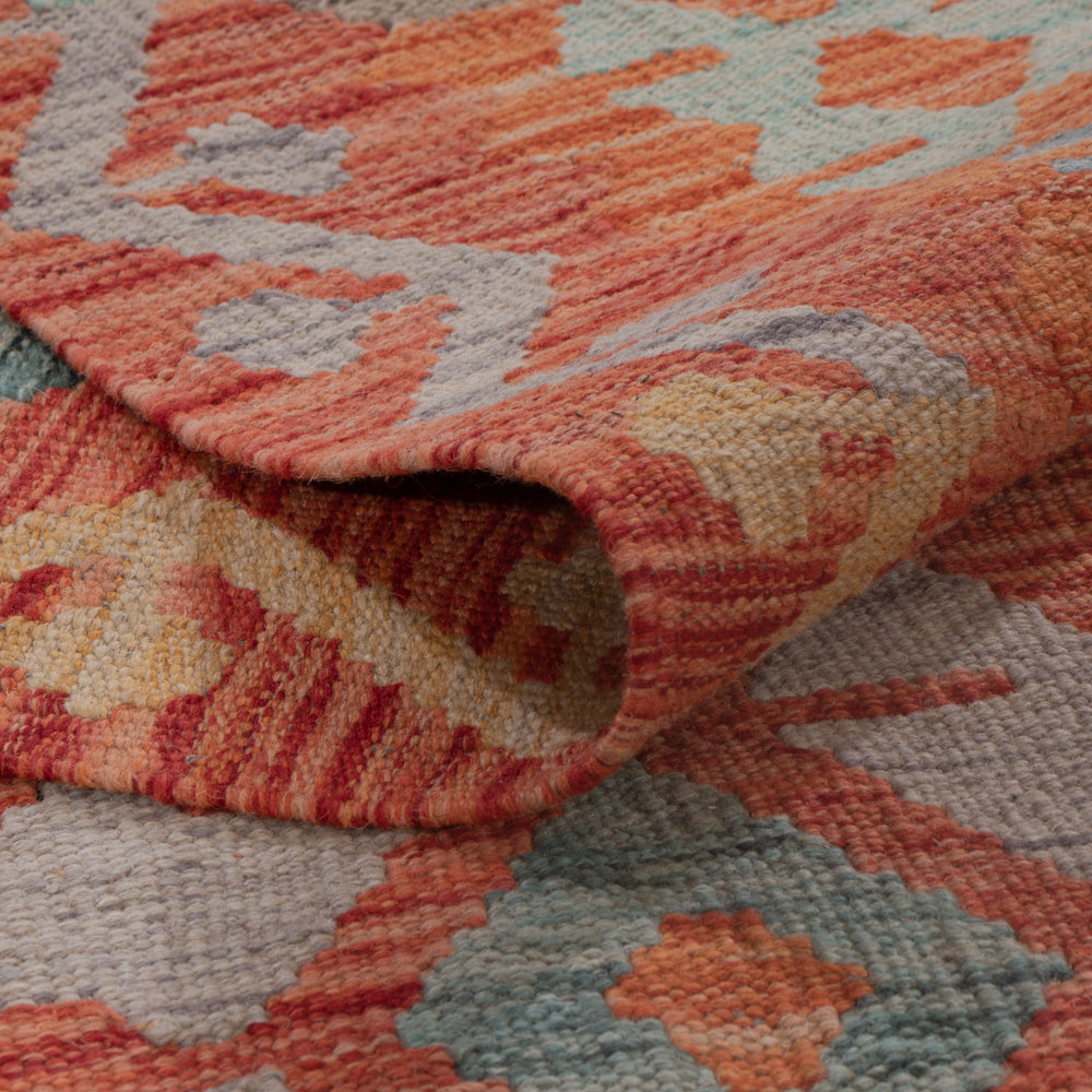 Kelim Teppich - Splash - 198 x 152 cm - mehrfarbig