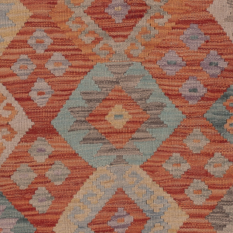 Kelim Teppich - Splash - 198 x 154 cm - mehrfarbig