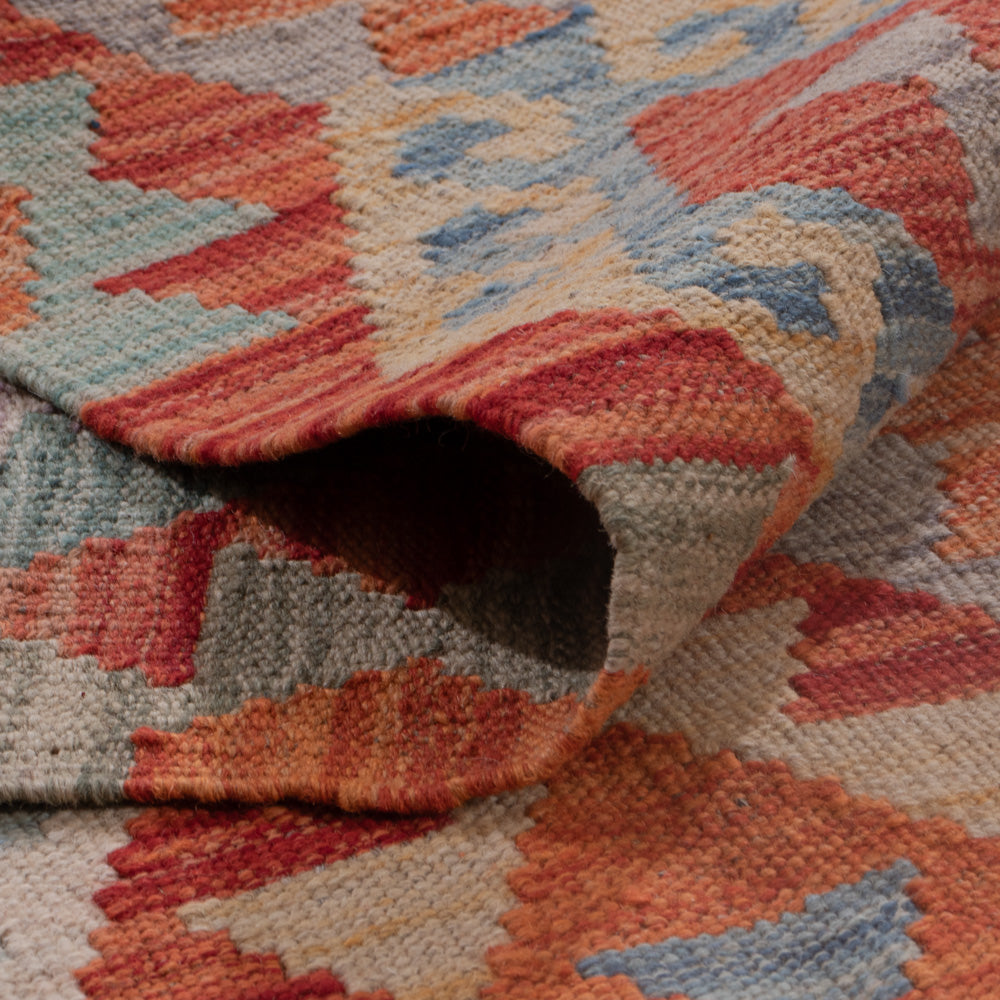 Kelim Teppich - Splash - 200 x 153 cm - mehrfarbig