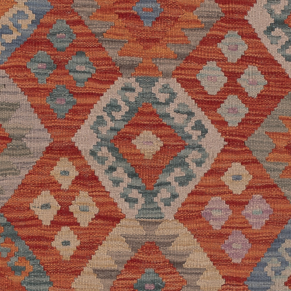 Kelim Teppich - Splash - 198 x 151 cm - mehrfarbig