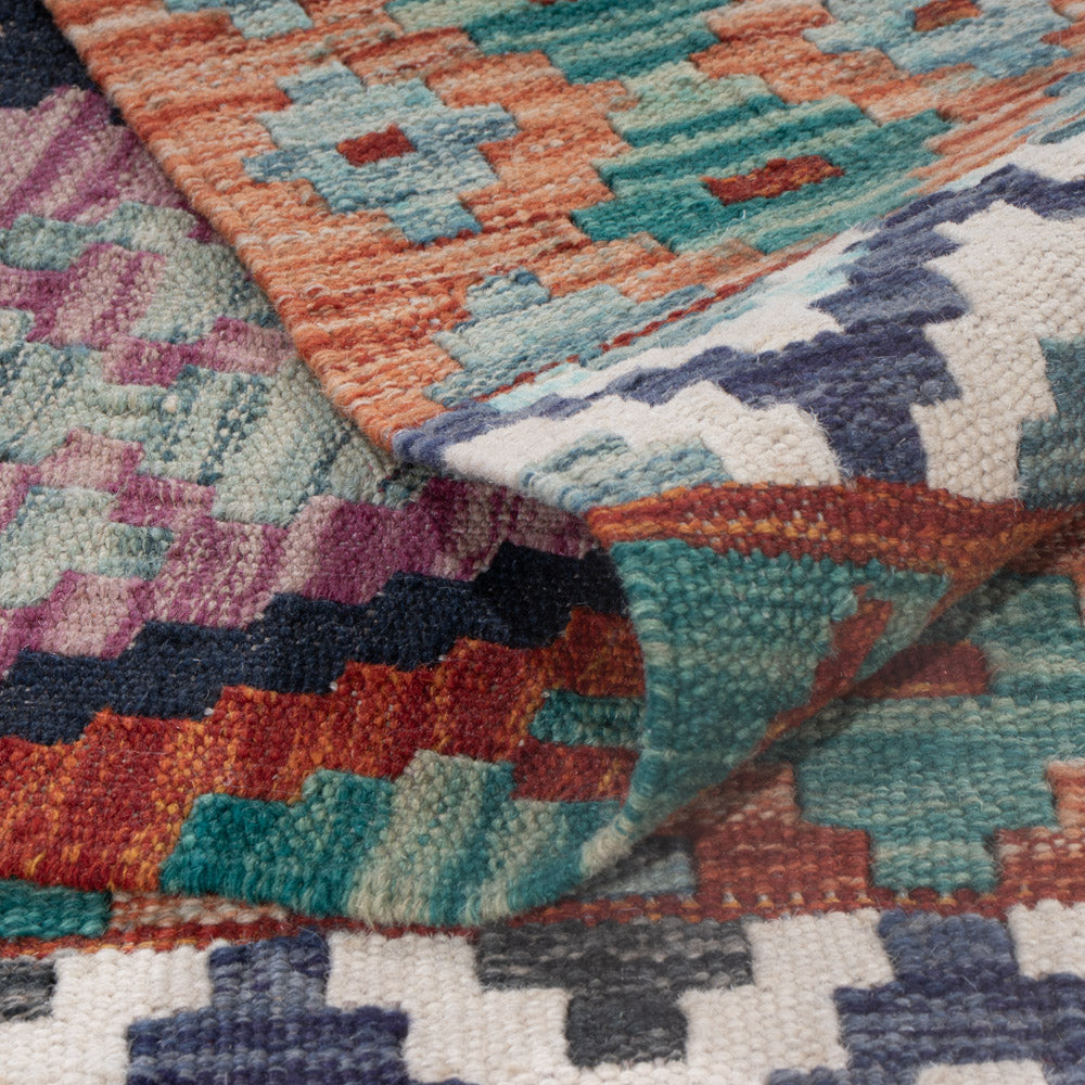Kelim Teppich - Splash - 241 x 185 cm - mehrfarbig
