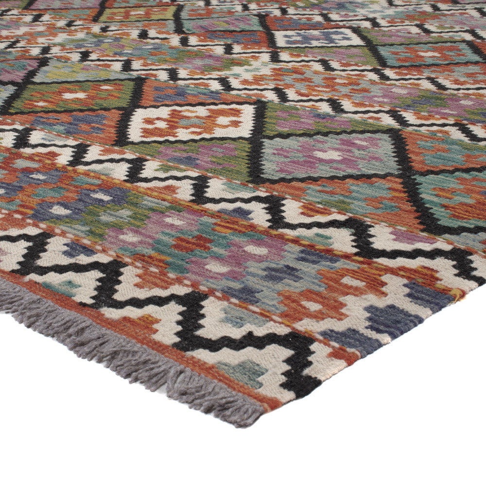 Kelim Teppich - Splash - 287 x 197 cm - mehrfarbig