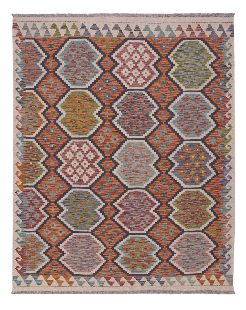 Kelim Teppich - Splash - 192 x 155 cm - mehrfarbig