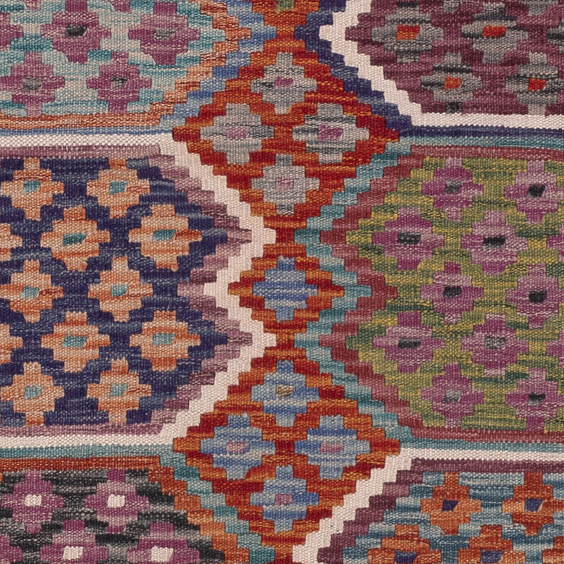 Kelim Teppich - Splash - 195 x 158 cm - mehrfarbig