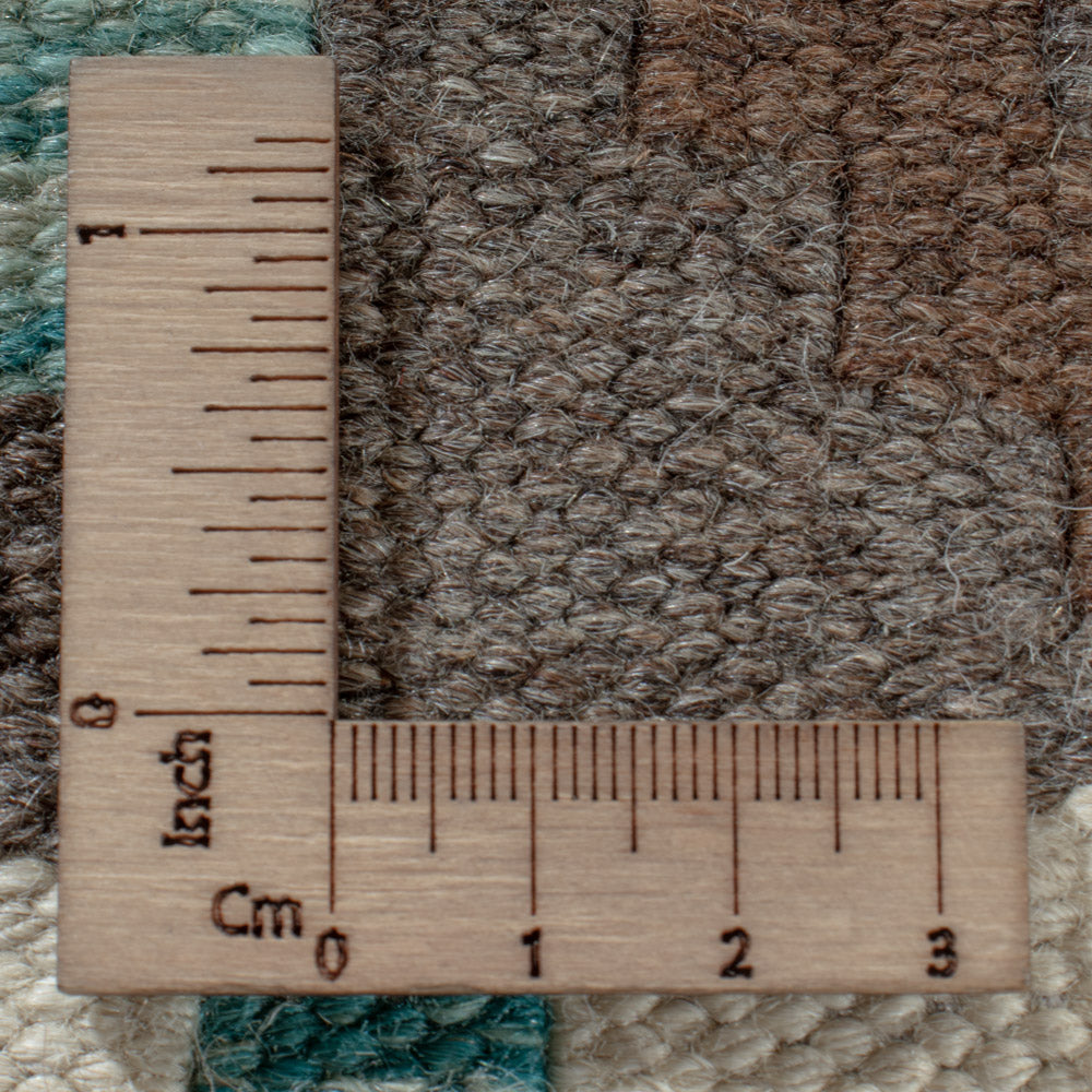 Kelim Teppich - Splash - 296 x 205 cm - dunkelgrau