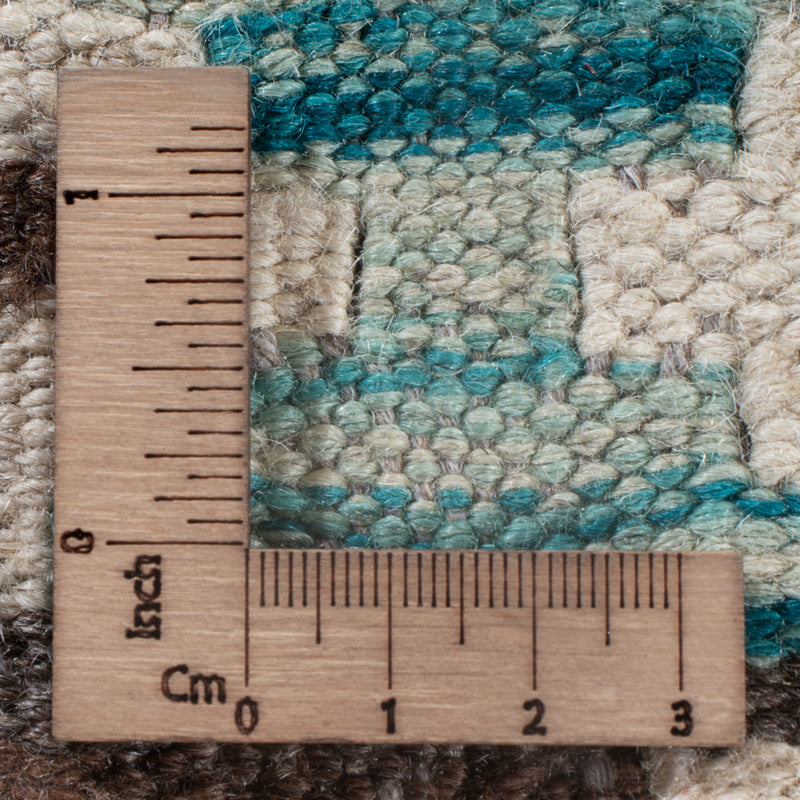 Kelim Teppich - Splash - 243 x 176 cm - dunkelgrau