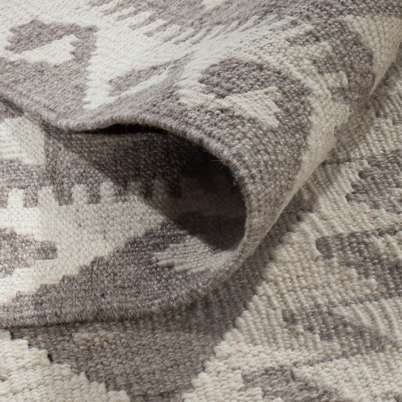 Kelim Teppich - Splash - 240 x 179 cm - hellgrau