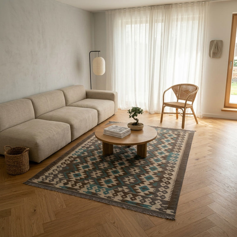 Kilim Maimana Dywan 190x147cm - Dywan wełniany