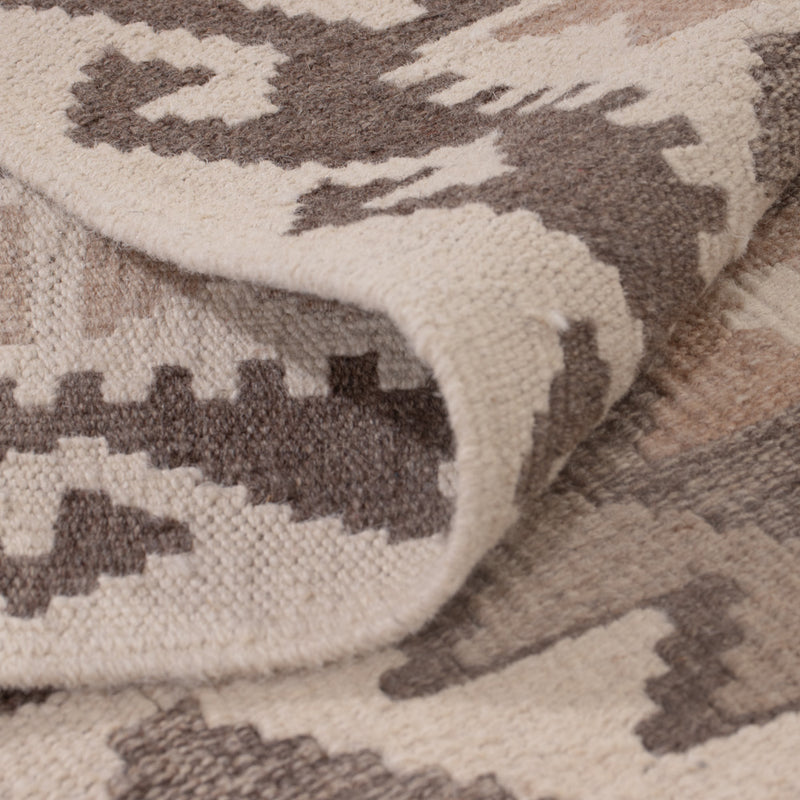 Kelim Teppich - Splash - 147 x 100 cm - dunkelgrau