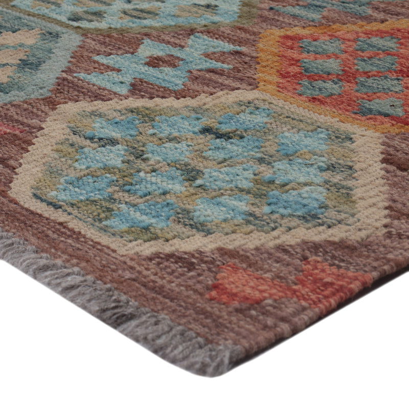 Dywan Kelim - Splash - 126 x 89 cm - wielokolorowy