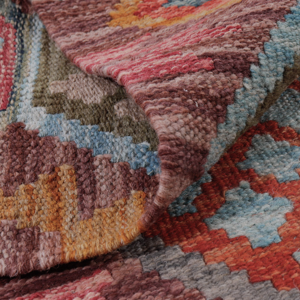 Dywan Kelim - Splash - 126 x 89 cm - wielokolorowy